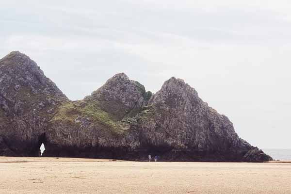Beach-meets-Cliff-in-Wales