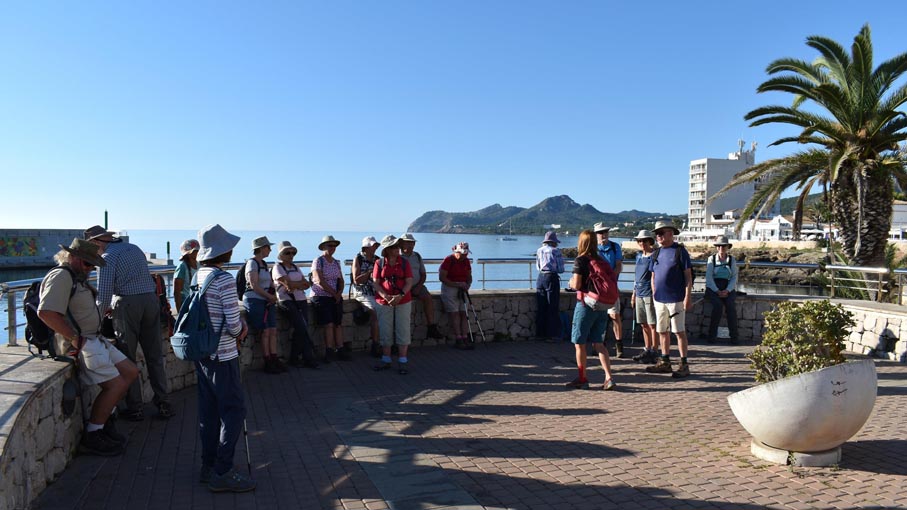 Clear blue sky at the port where we have some local history. Temperature at 930 was about 28c