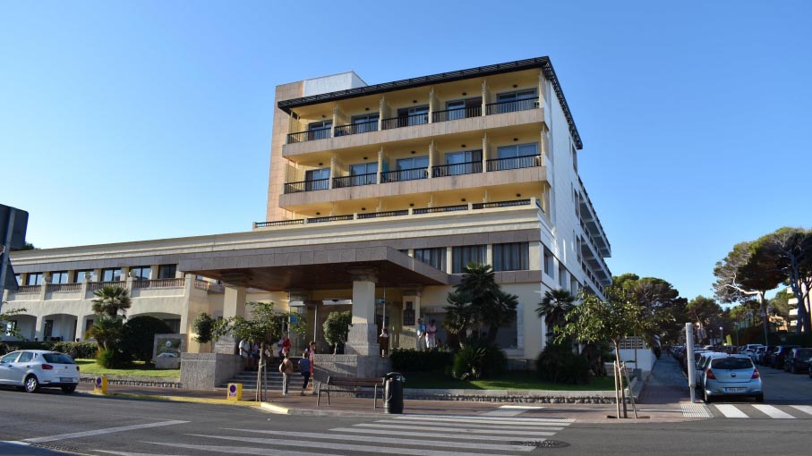 Day Two - The front of our hotel. It’s much bigger behind!