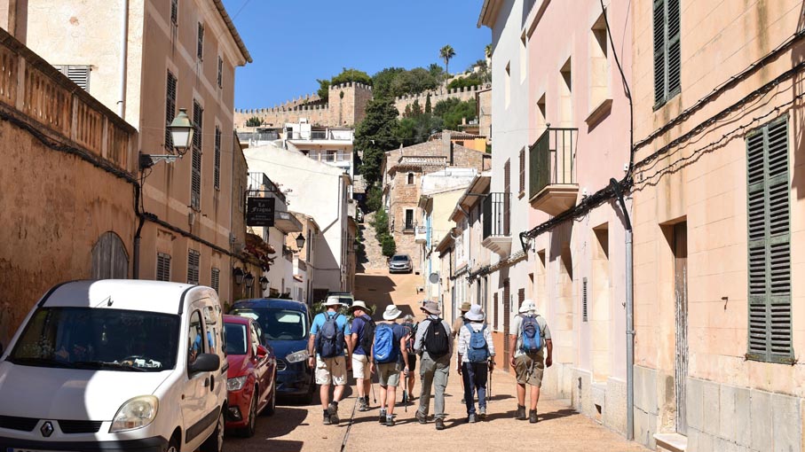 Leaving Capdepera.