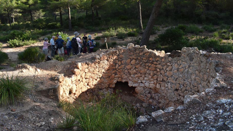 One of the many lime kilns dotted around the hills.