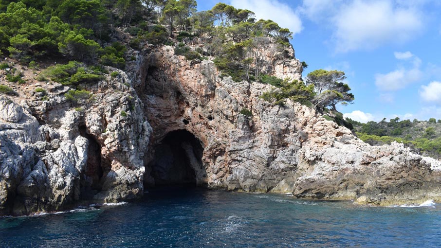 One of the sea caves, this at Punta des Cingles.
