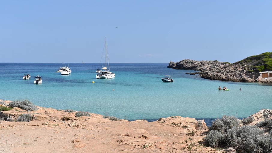 Passing CalaMoltobeach on the way back.