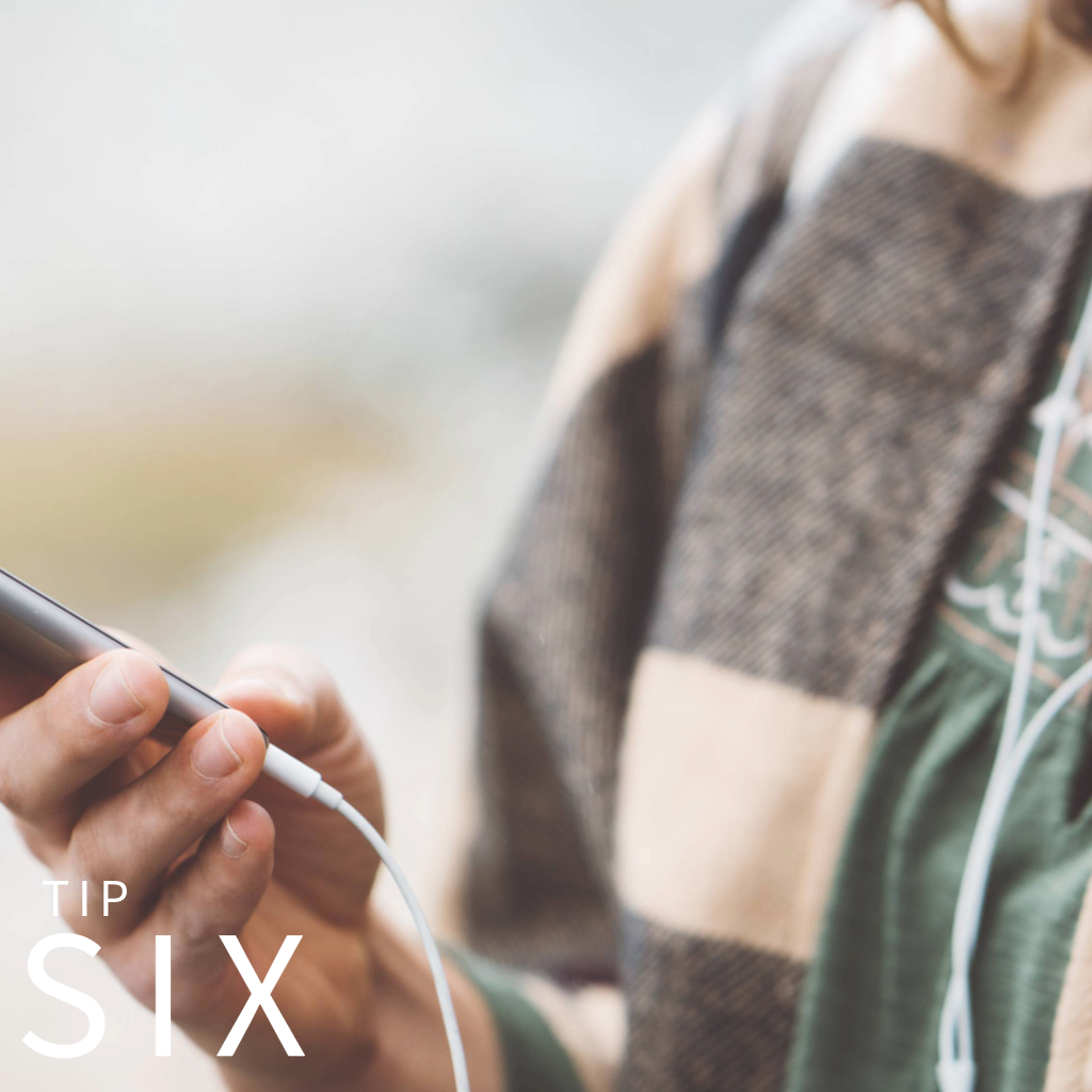 National Walking Month listen to a podcast, audio book or your favourite music album while walking for your mental health.